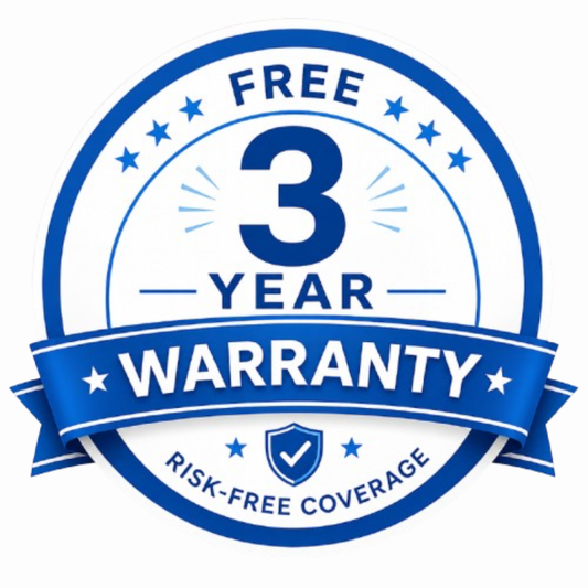 FREE 3-Year Warranty - Risk-Free Coverage
